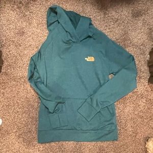 North face hooded sweatshirt size small